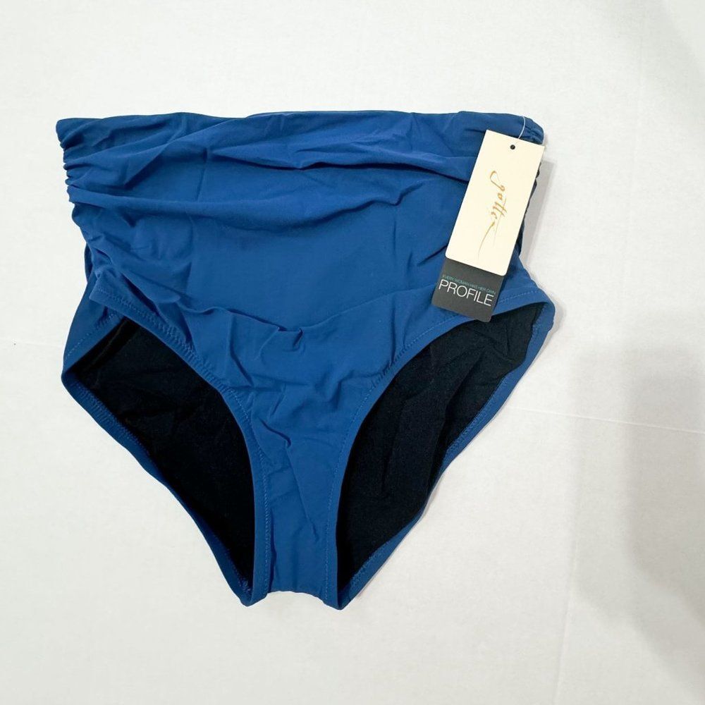 Profile By Gottex NWT Sz 16  Petrol Tutti Frutti High Waist Swim Bottom - Picture 7 of 10